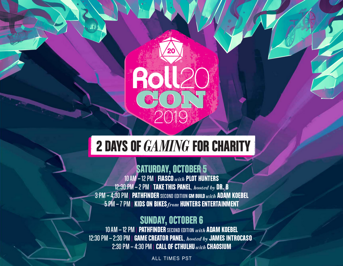 Promotional image for Roll20Con 2019